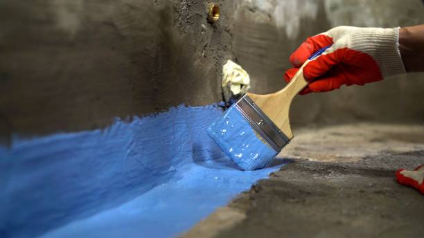 Commercial Emergency Waterproofing project at a Bringhurst, IN business property by SJ Waterproofing Pros